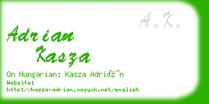 adrian kasza business card
